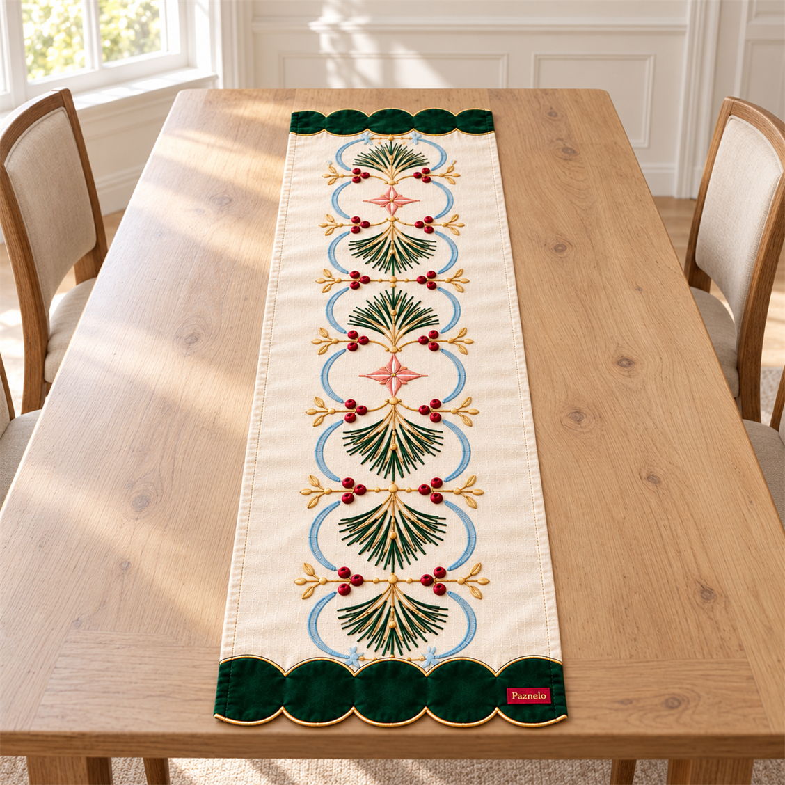 Holiday dining table runner