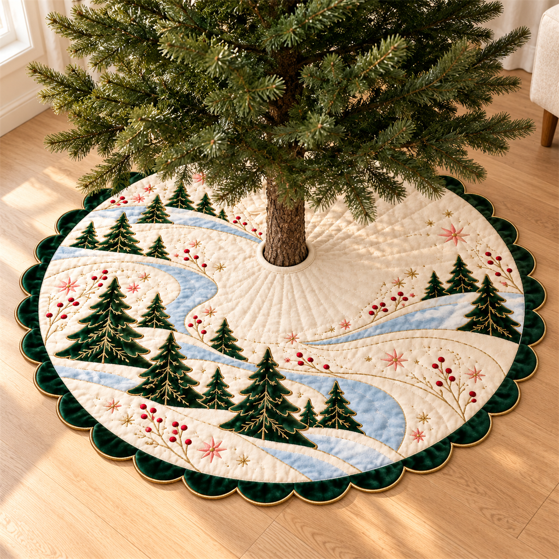 Paznelo Winter Woodland Tree Skirt
