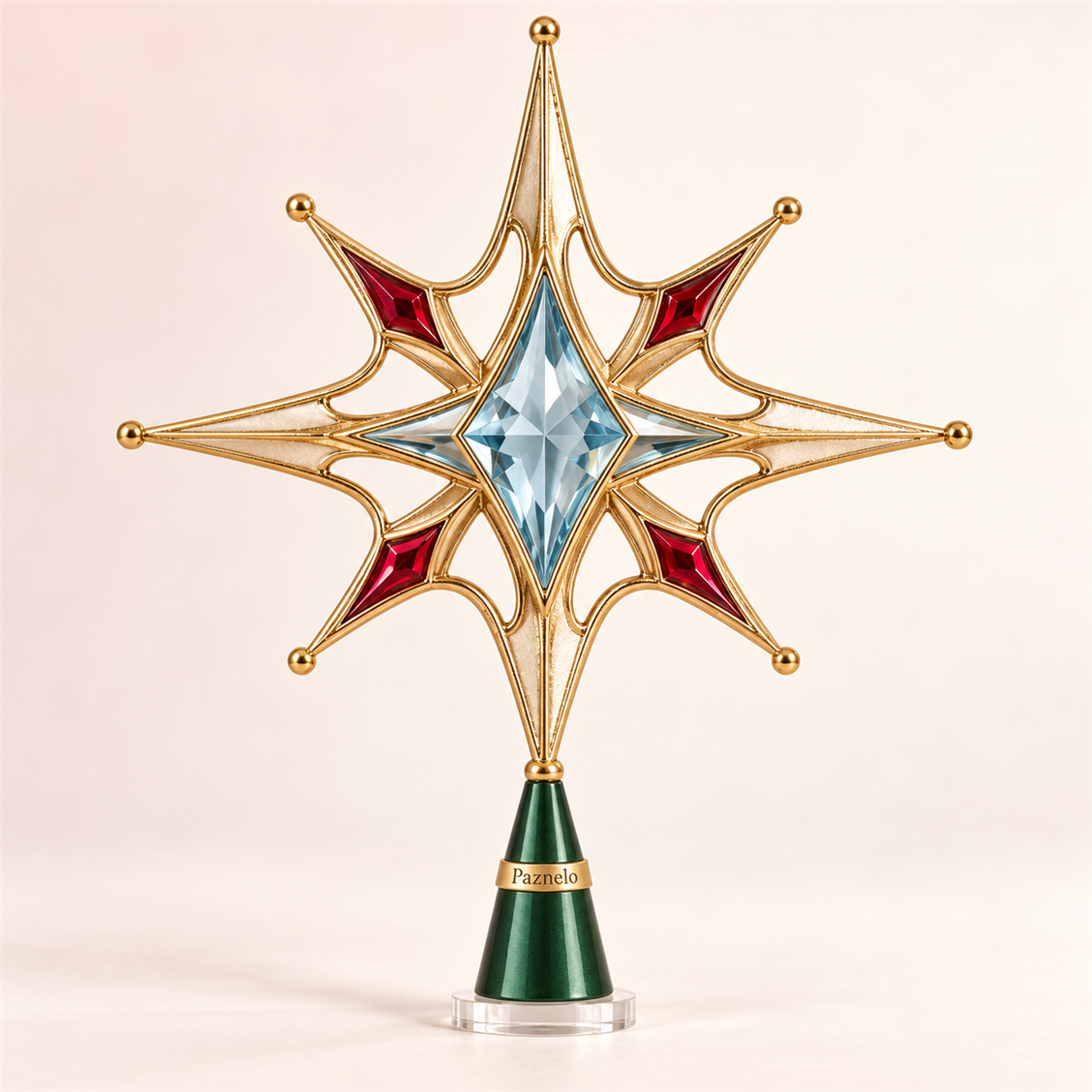 Paznelo Jeweled Star Tree Topper