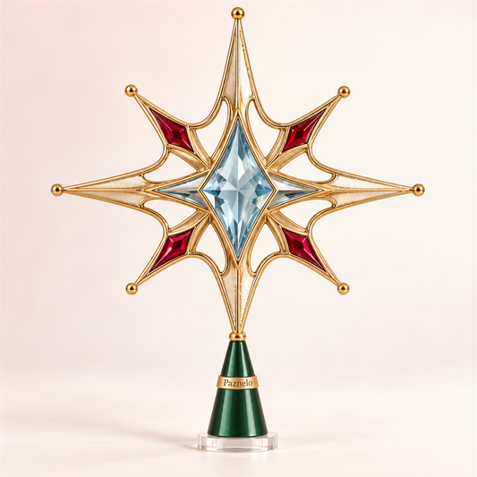 Paznelo Jeweled Star Tree Topper