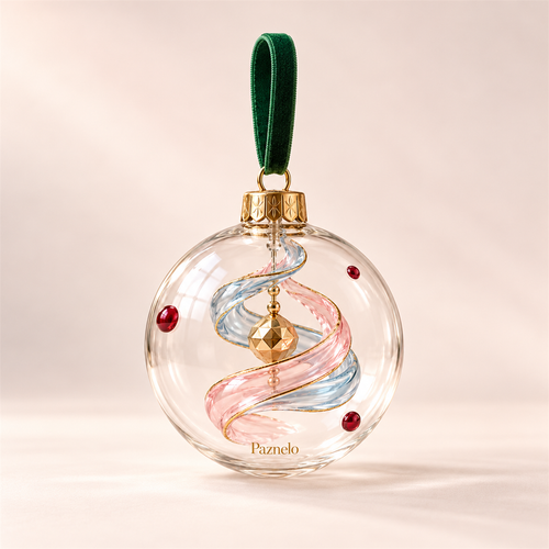 Paznelo Pastel Swirl Glass Ornament