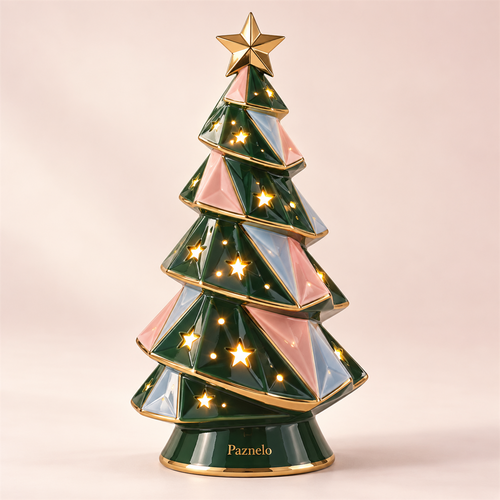 Paznelo Illuminated Ceramic Christmas Tree